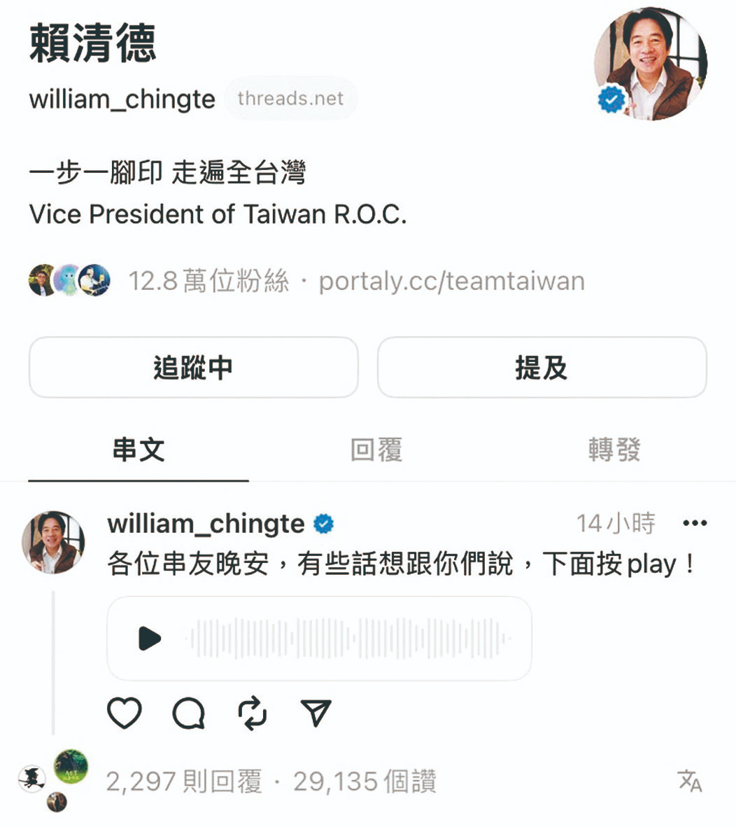 綠進攻Threads平台 搶青年票