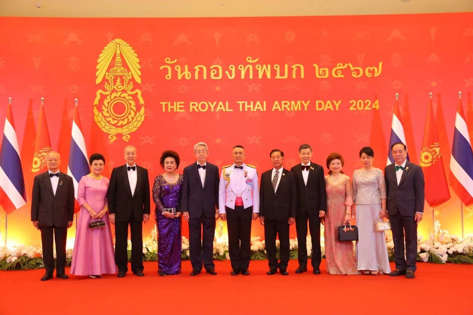 泰國皇家陸軍部建軍日慶祝宴會嘉賓雲集