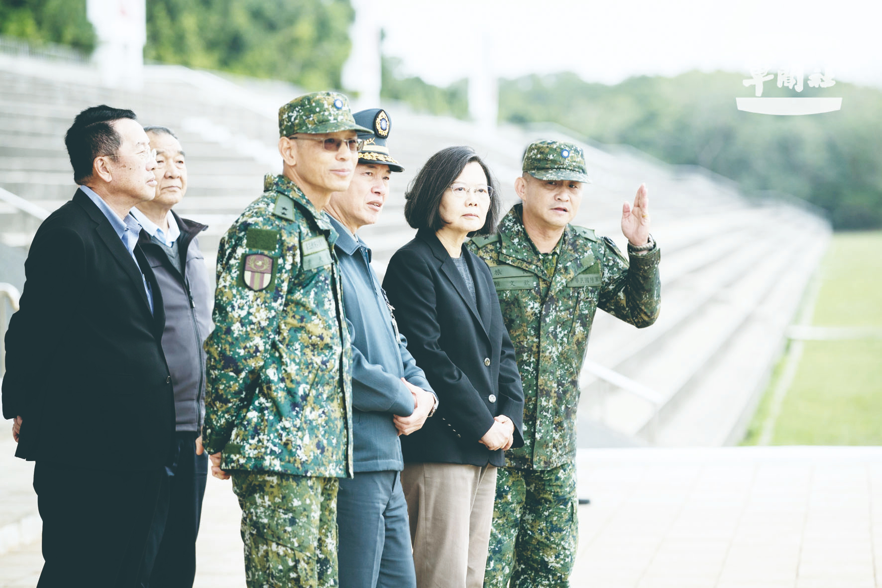 美軍訓測展示? 蔡總統視導地空操演