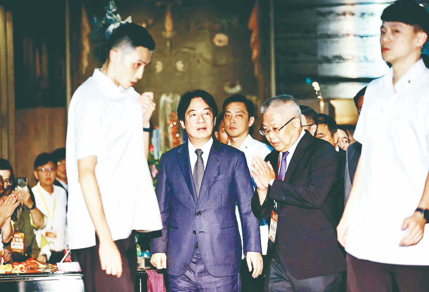 賴總統維安升級 罕見禁止合照