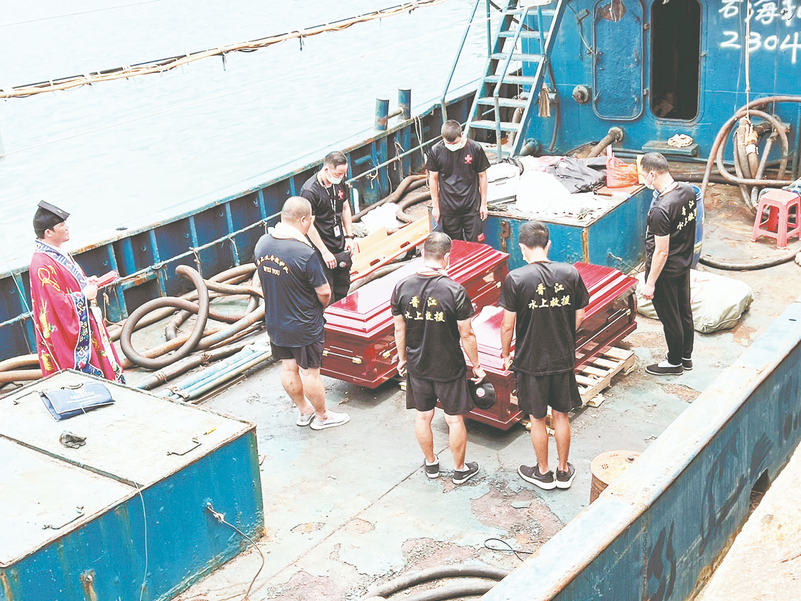台致歉加撫卹 陸船罹難者遺體回家