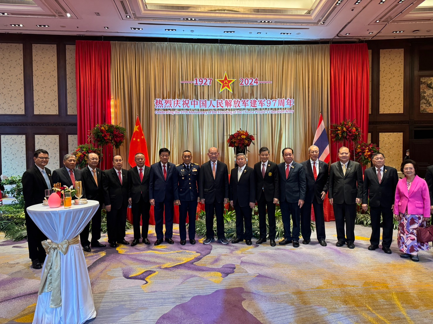 中國大使館舉辦慶祝建軍97周年招待會