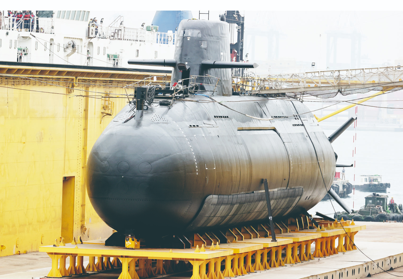海鯤明年3月海試 後續造艦海軍負責